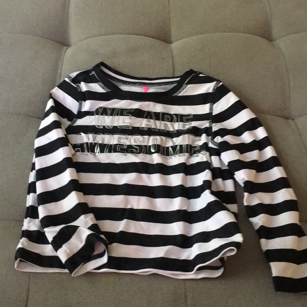 Rockets of Awesome striped rash guard size 3
